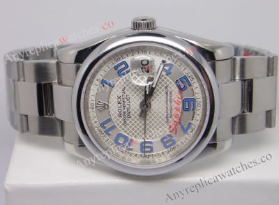 Rolex Datejust NEW Blue Arabic Markers Oyster watch 36mm